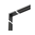 Milagro ML2213 Slim Magnetic Track Narożnik Czarny dół L