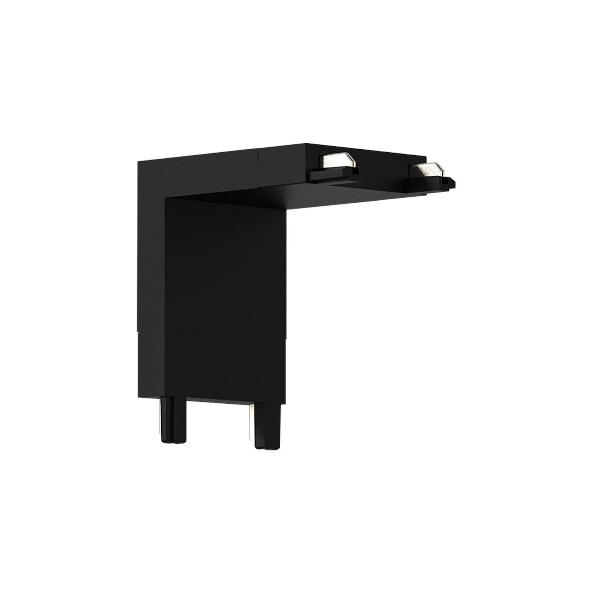 Milagro ML2213 Slim Magnetic Track Narożnik Czarny dół L
