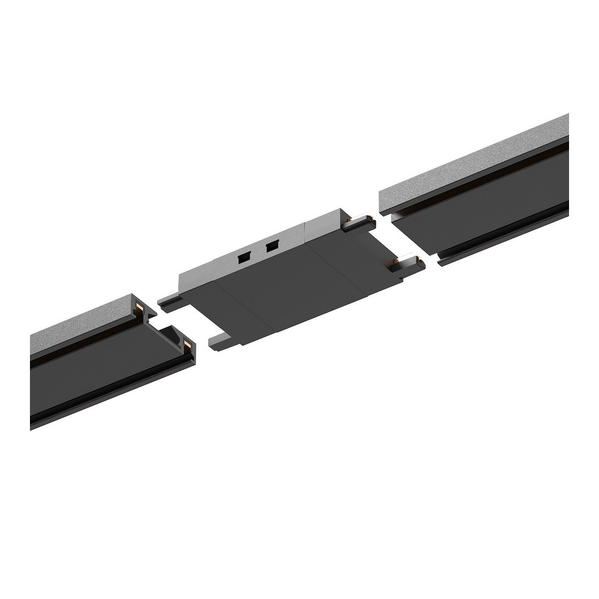 Milagro ML2215 Slim Magnetic Track Czarny Łącznik Szyn Prosty
