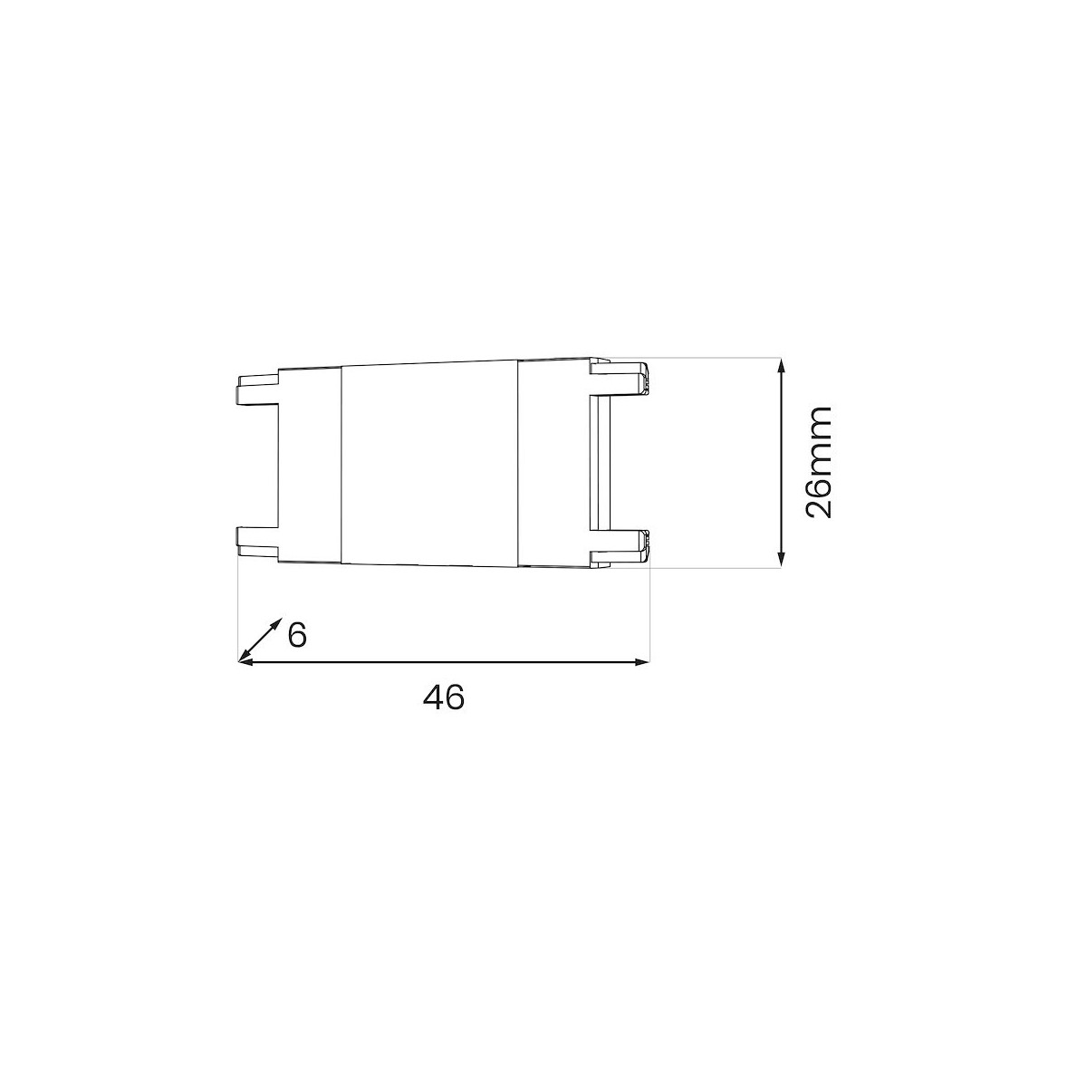 MiLagro ML2215 łącznik prosty LED