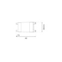 Milagro ML2215 Slim Magnetic Track Czarny Łącznik Szyn Prosty