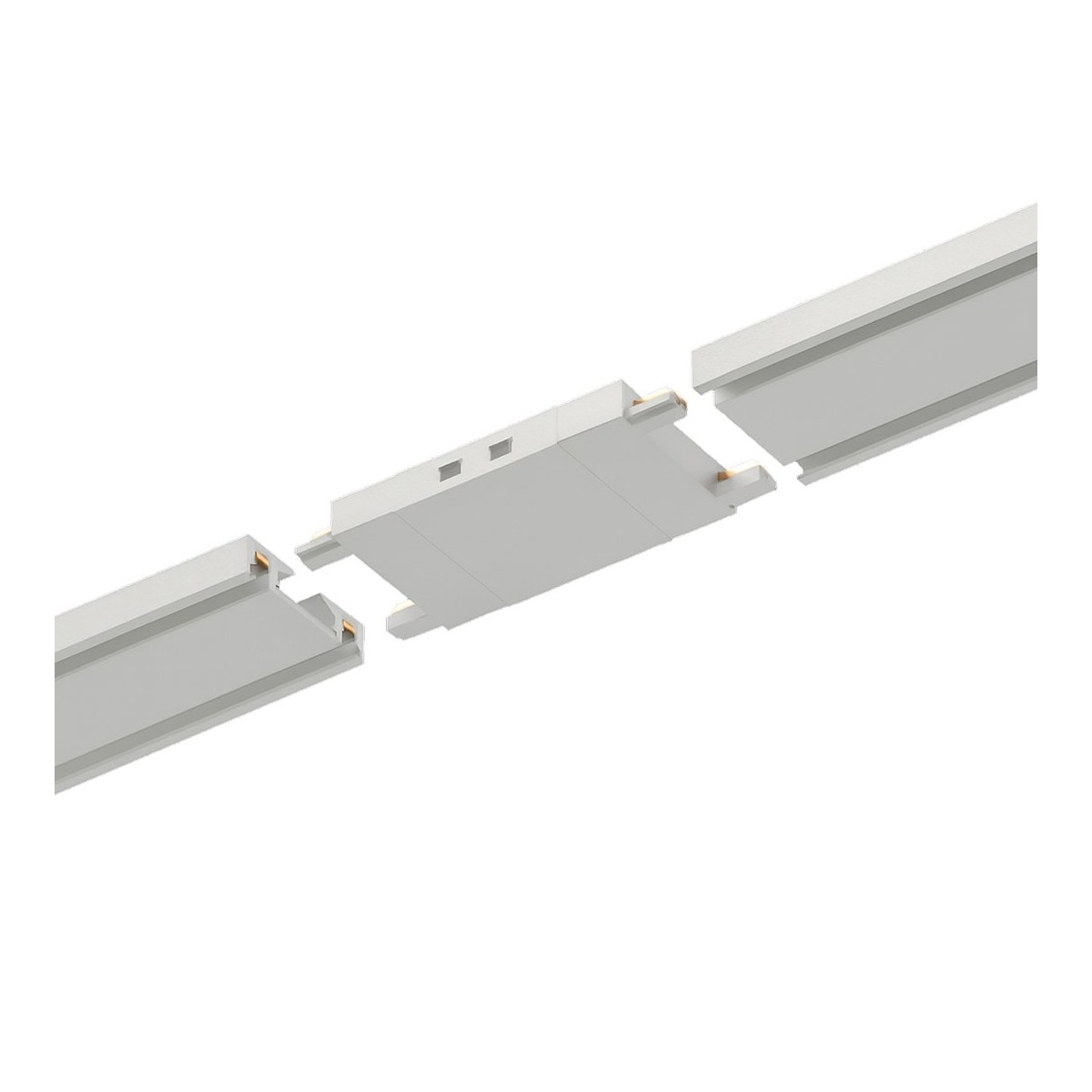 Milagro ML2216 Slim Magnetic Track Biały Łącznik Szyn Prosty