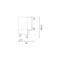 Milagro ML2218 Slim Magnetic Track Biały Łącznik Szyn L