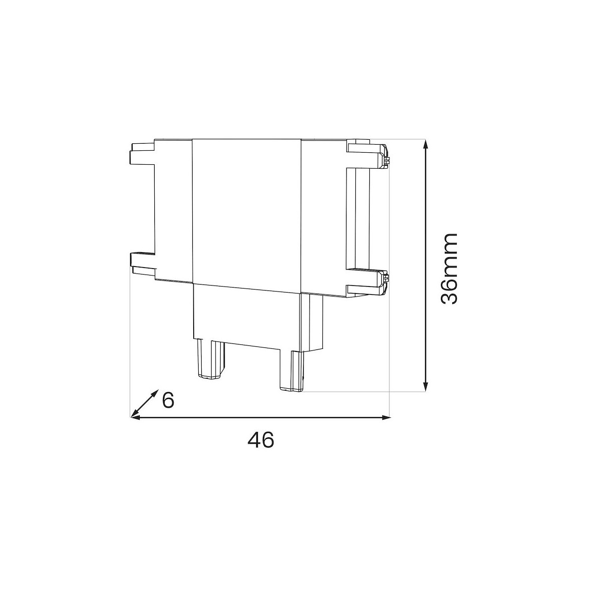 MiLagro ML2220 biały łącznik T