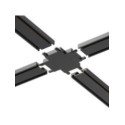Milagro ML2221 Slim Magnetic Track Czarny Łącznik Szyn +