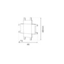 Milagro ML2222 Slim Magnetic Track Biały Łącznik Szyn +