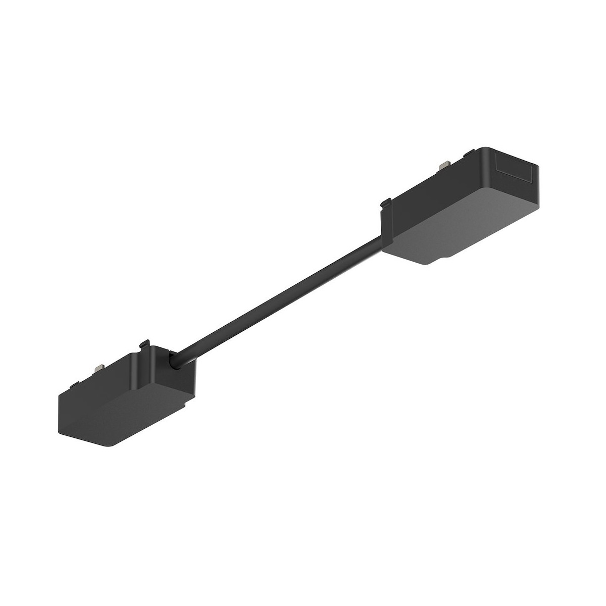 Milagro ML2225 Slim Magnetic Track Czarny łącznik podwójny z kablem długim