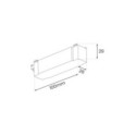 Milagro ML2232 Slim Magnetic Track Biały Wire storage