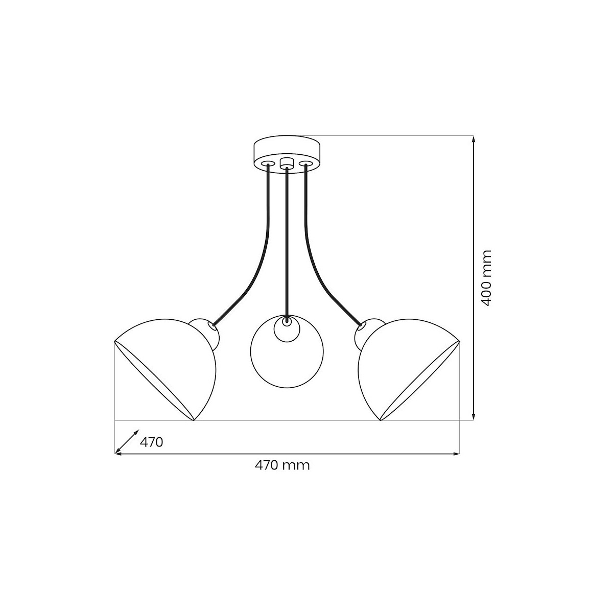 Milagro MLP2056 Lampa sufitowa QUEEN 3xE27