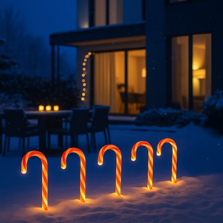 Candy Cane Set 5pcs LED ML2406