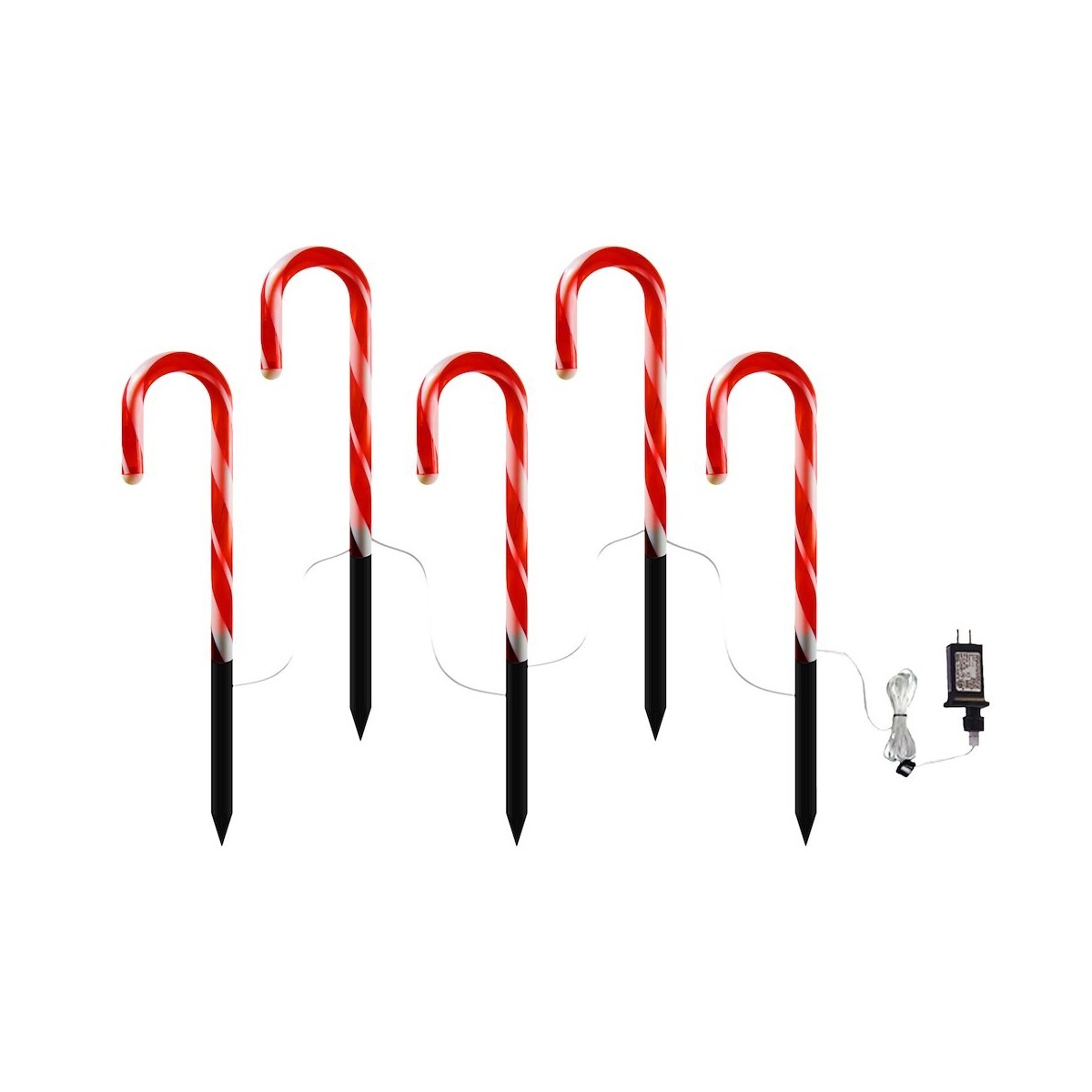 Candy Cane Set 5pcs LED ML2406