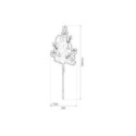Mini choinka biała LED ML2408
