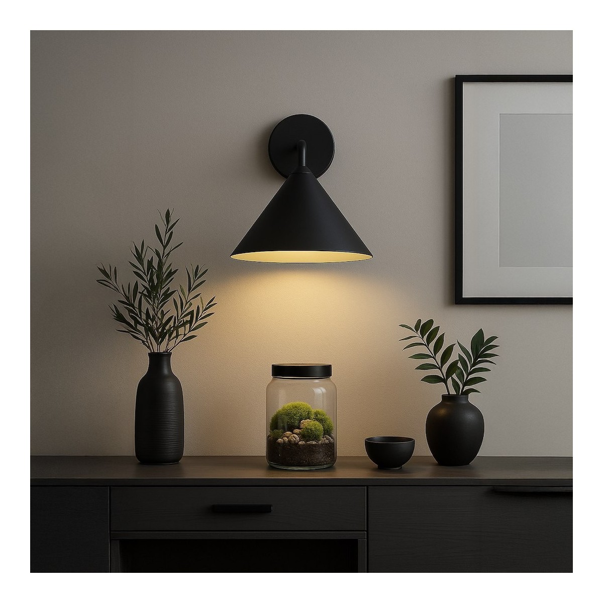 Milagro MLP2480 Kinkiet CAPITAL CZARNY 1xGX53