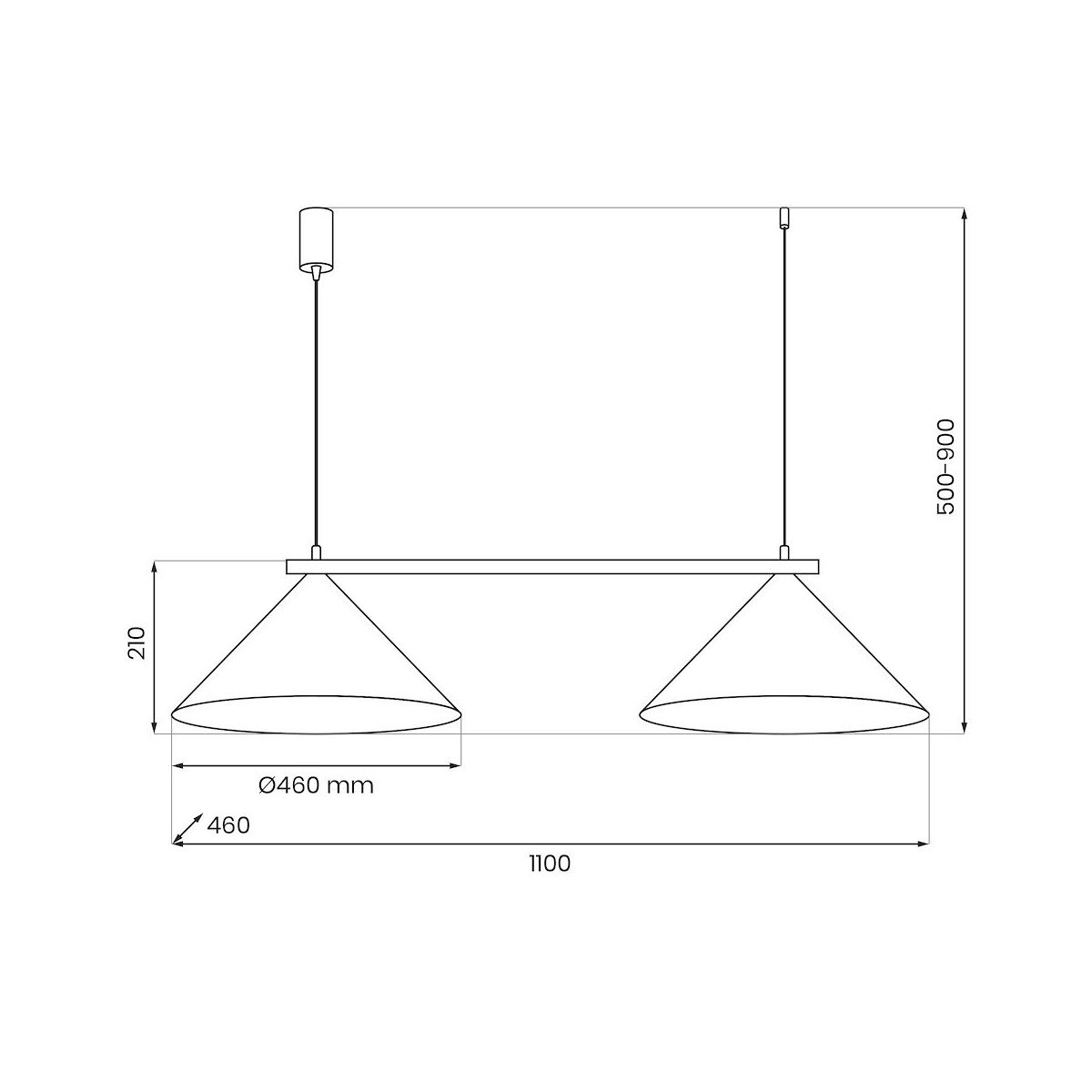 Lampa CAPITAL TAUPE 2xGX53 MLP2472