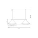 Lampa CAPITAL TAUPE 2xGX53 MLP2472