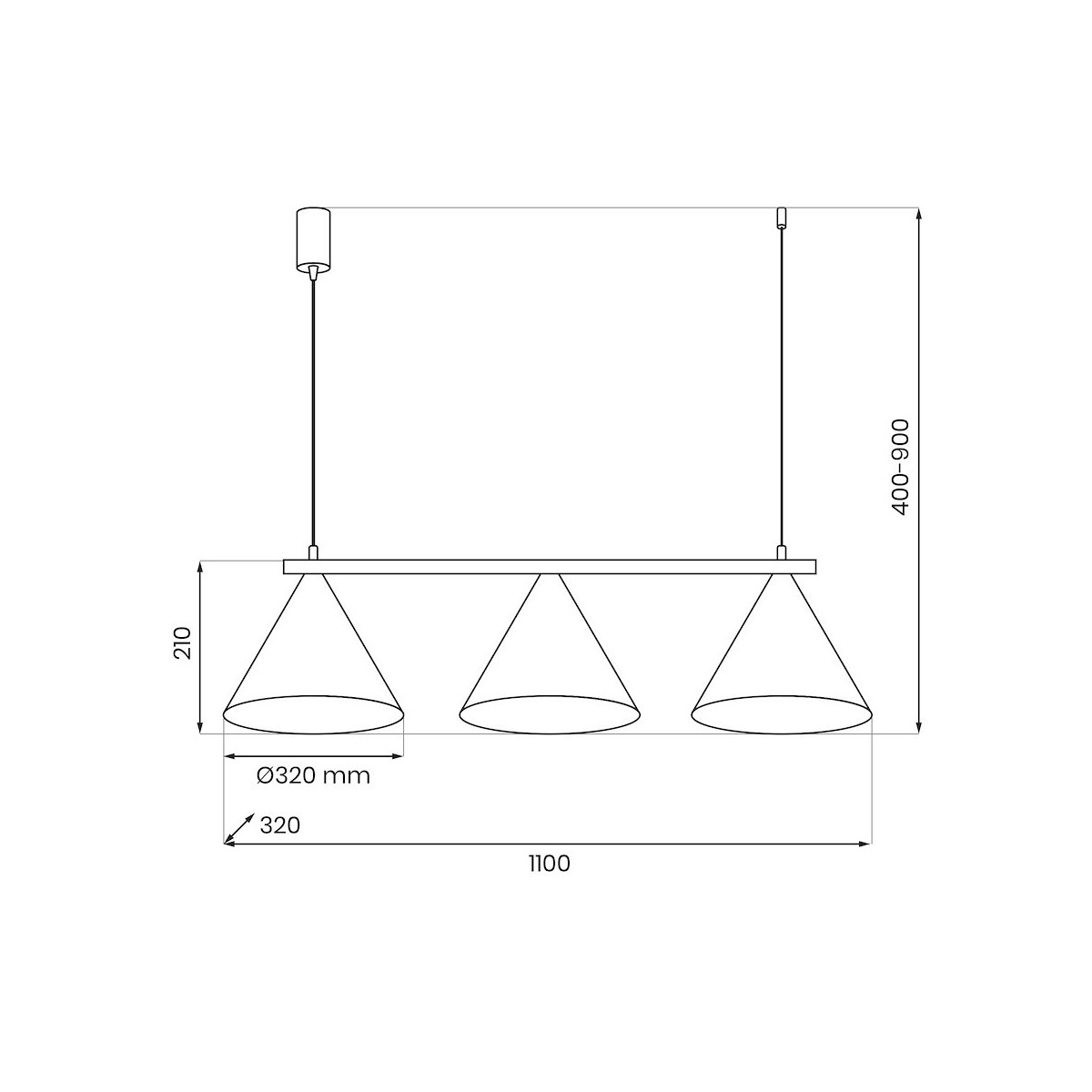 Lampa CAPITAL TAUPE 3xGX53 MLP2473