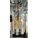 Nowoczesna lampa wisząca ITALUX PND-30263-1A-BRO-AMB