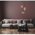 Nowoczesna lampa wisząca ITALUX PND-30263-3A-BRO-AMB