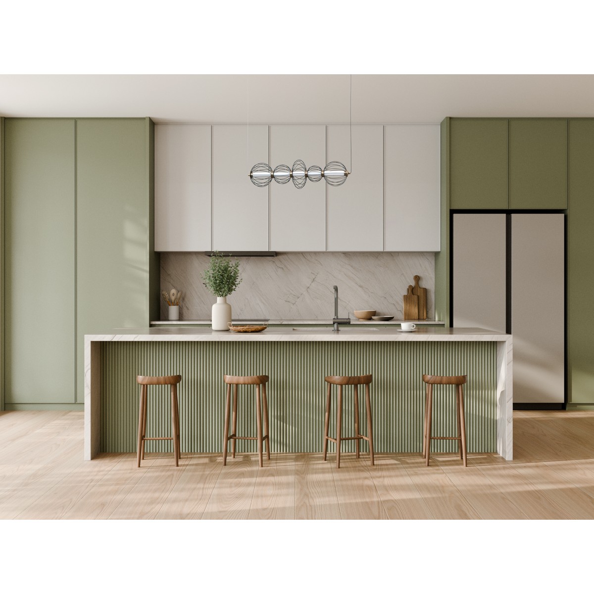 Nowoczesna lampa wisząca ITALUX RABEL PND-344221-5-BK