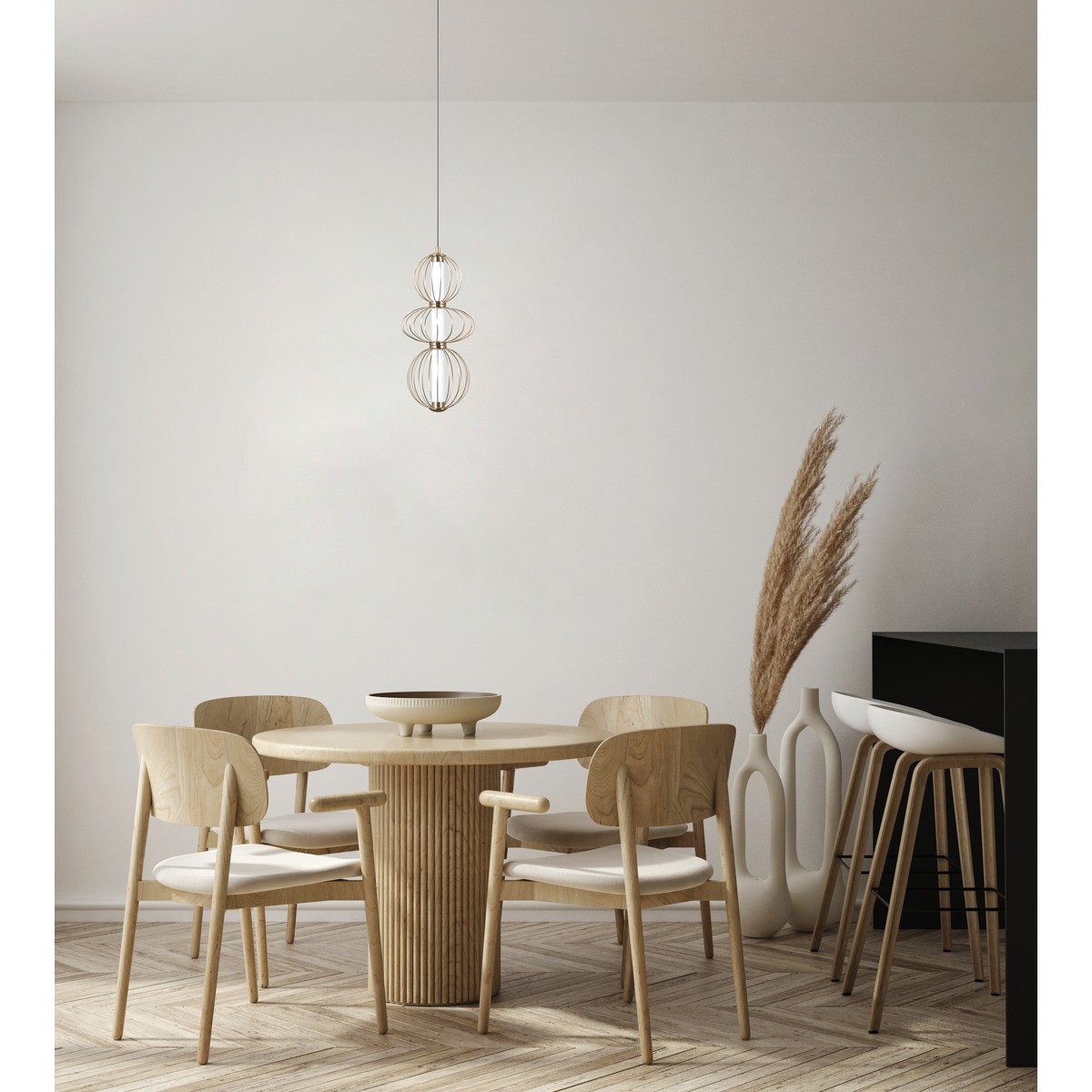 Nowoczesna lampa wisząca ITALUX RABEL PND-344221-3V-HBR