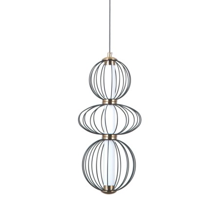Nowoczesna lampa wisząca ITALUX RABEL PND-344221-3V-BK