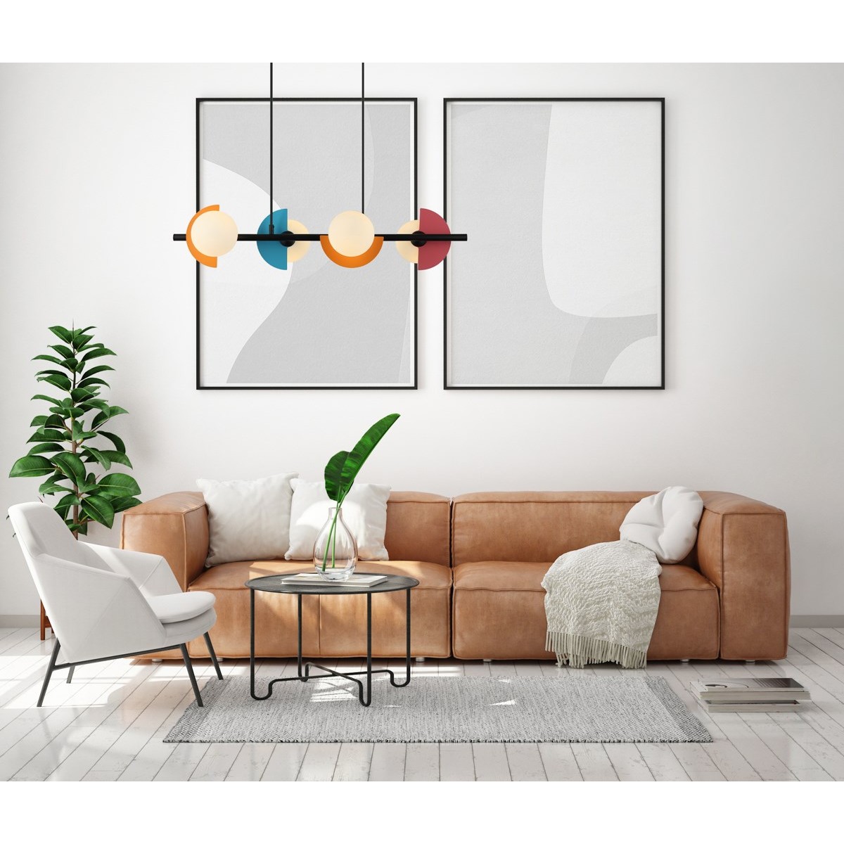 Nowoczesna lampa wisząca ITALUX PND-37482-4-MLTI