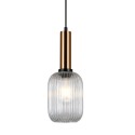 Nowoczesna lampa wisząca ITALUX PND-5588-1M-BRO+CL