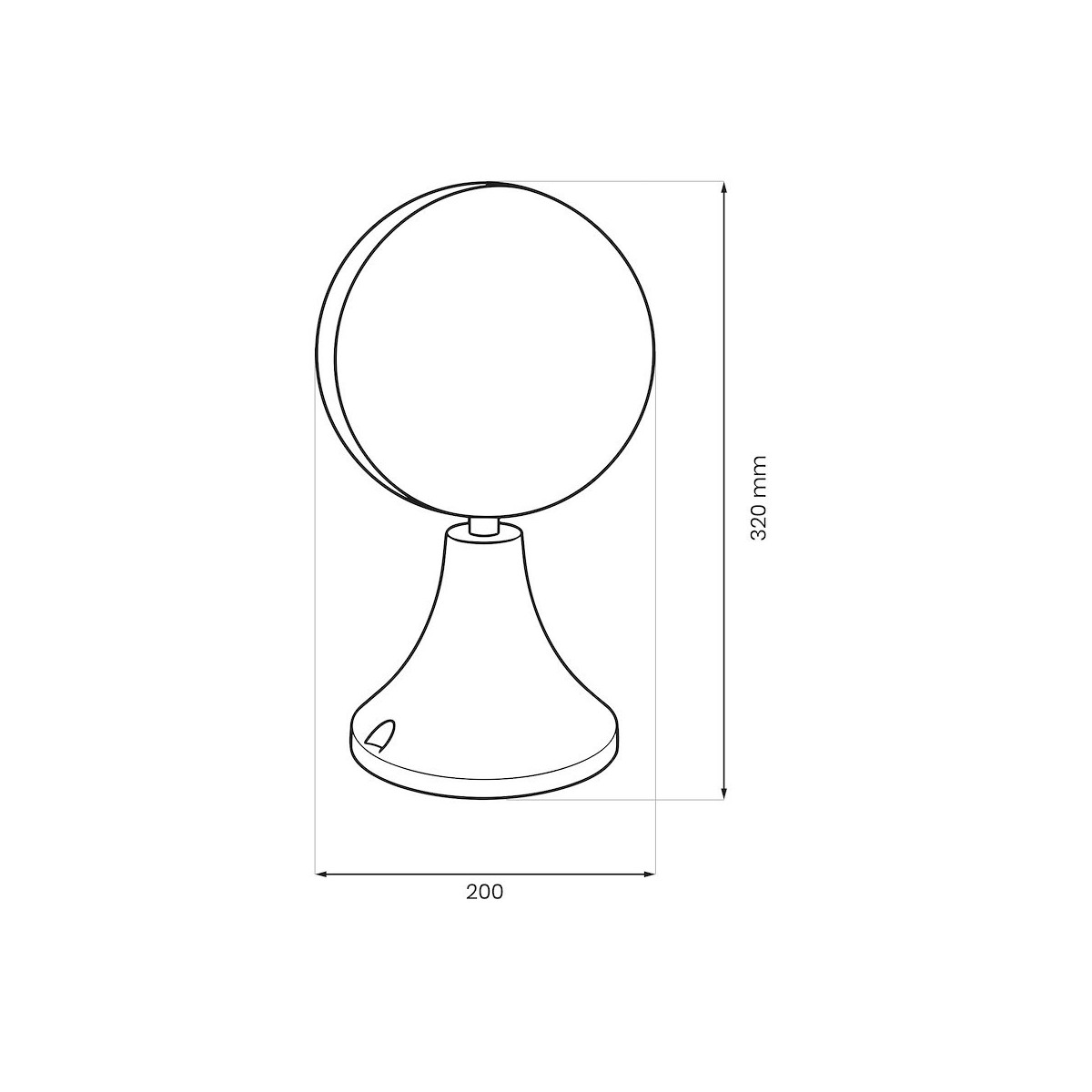 MiLagro EKO6642 lampa ogrodowa CIRCULO