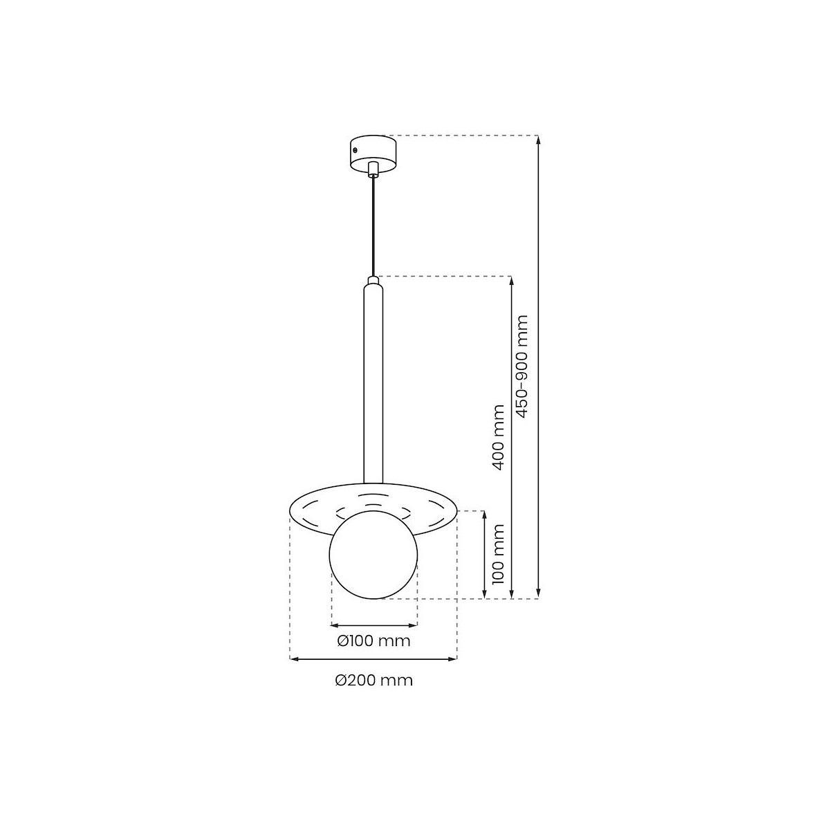 Lampa wisząca FUTURA 1xG9 MLP8913