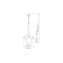 Lampa wisząca FUTURA 1xG9 MLP8913
