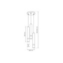 Lampa wisząca JOKER GREEN GOLD 3xGU10 MLP8919