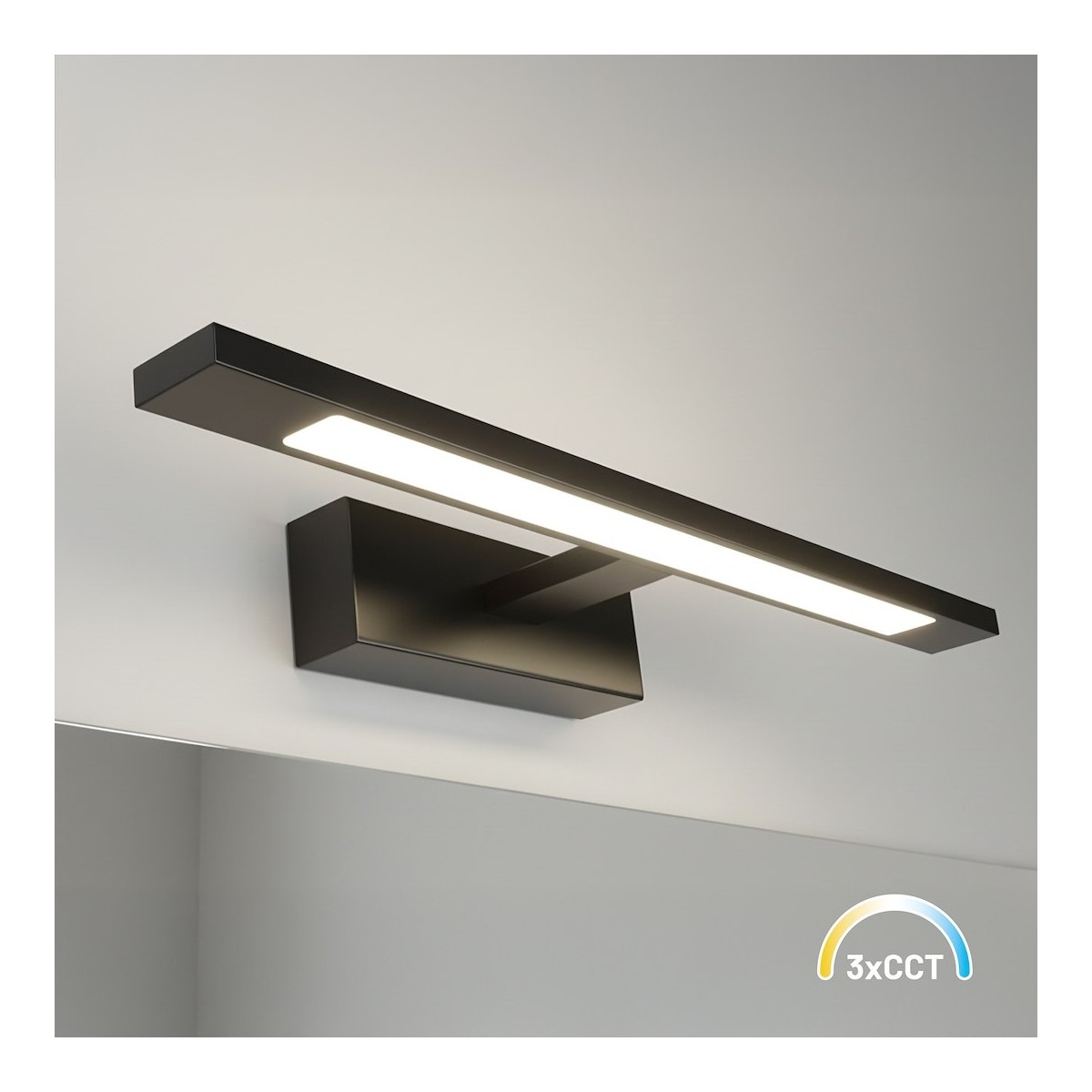 MiLagro ML2035 kinkiet LED czarny 40 cm