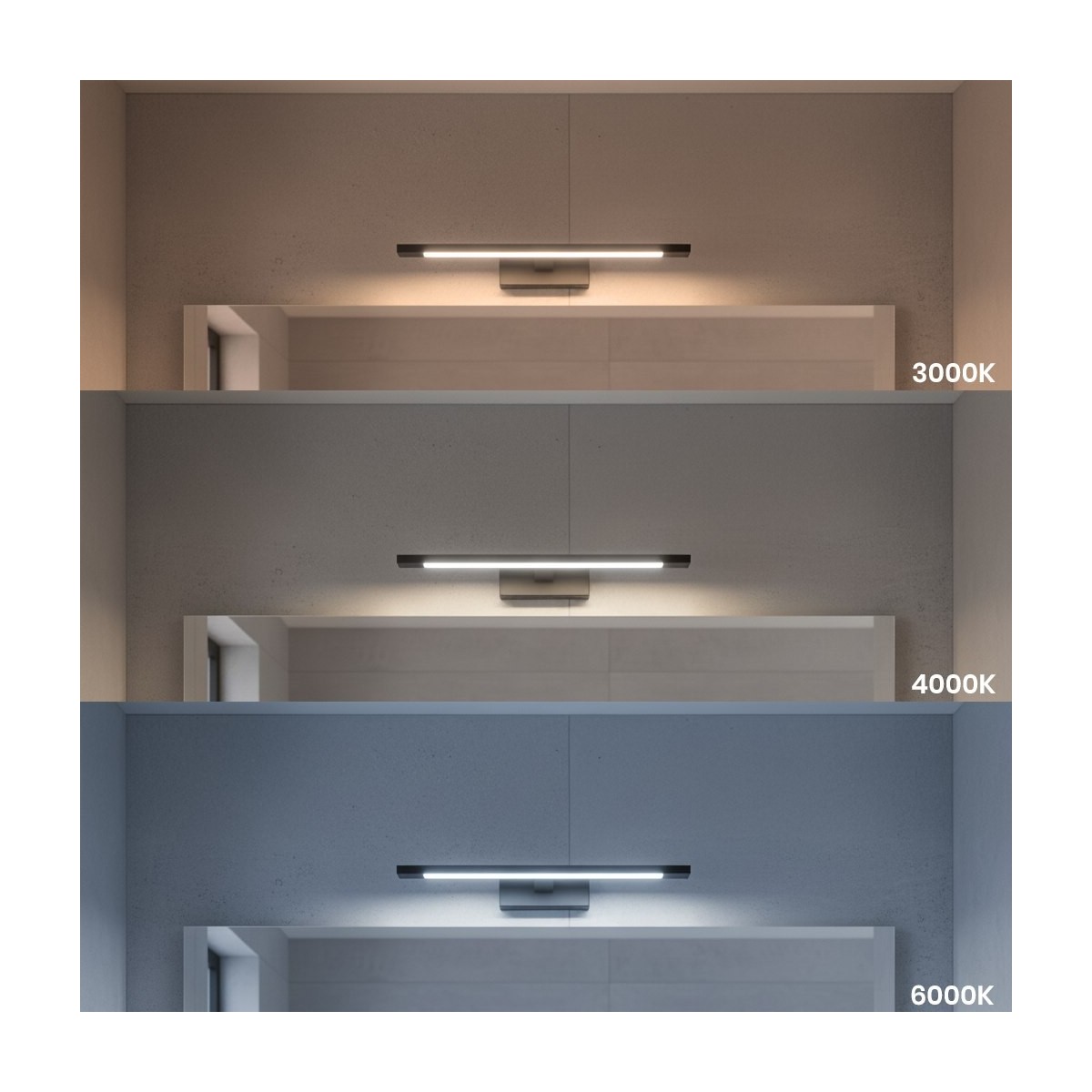 MiLagro ML2035 kinkiet LED czarny 40 cm