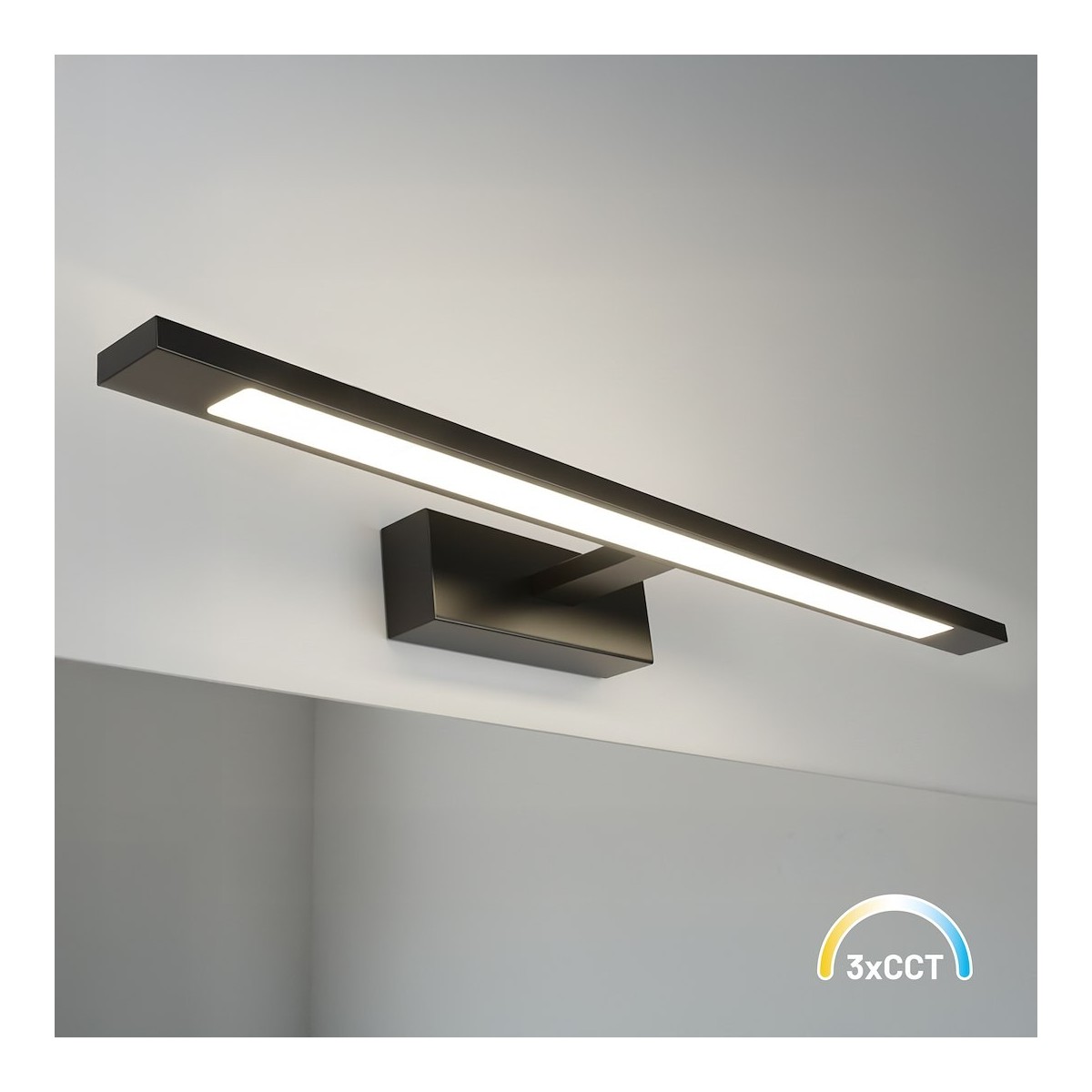 MiLagro ML2036 kinkiet LED czarny 60 cm