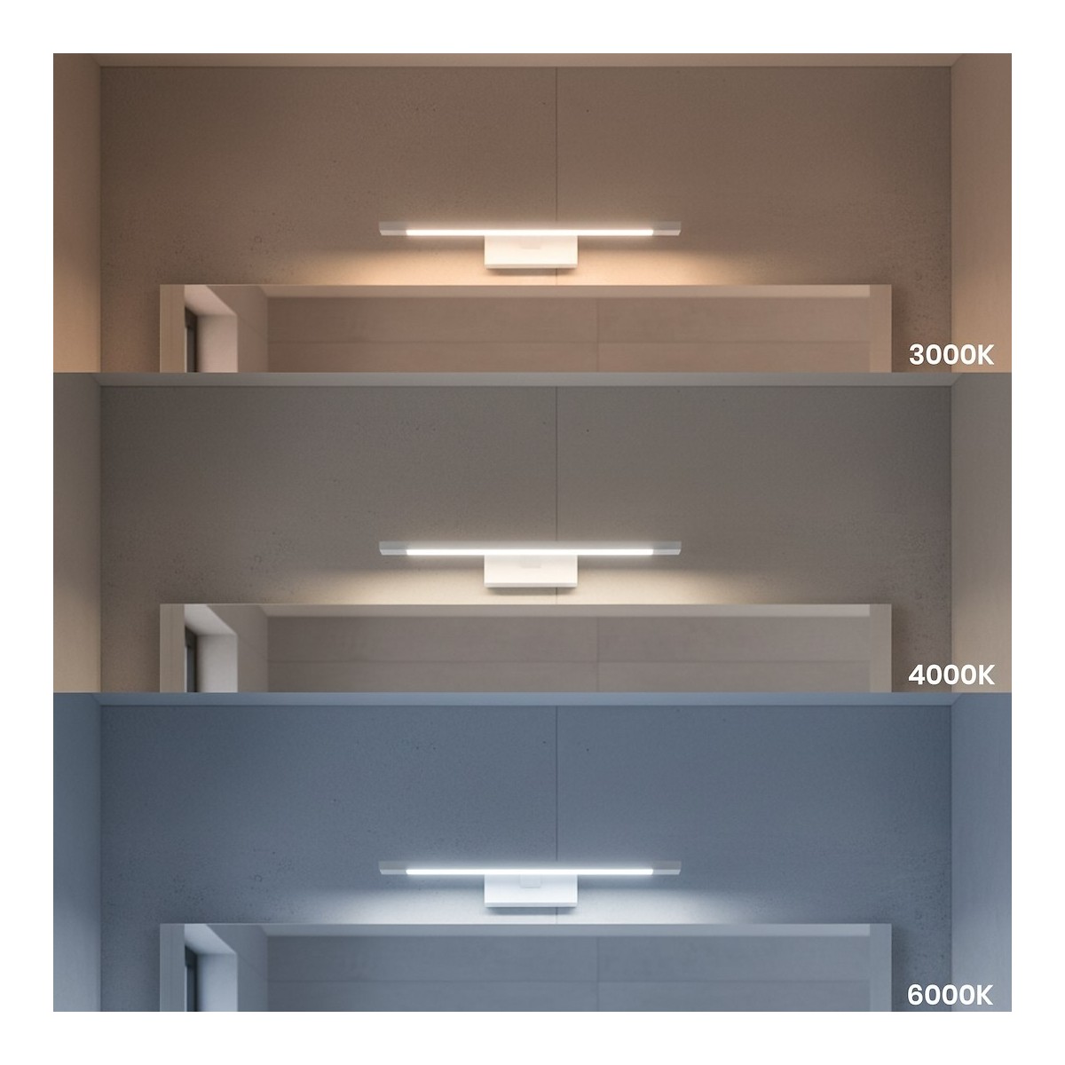 MiLagro ML2037 biały kinkiet LED 40 cm
