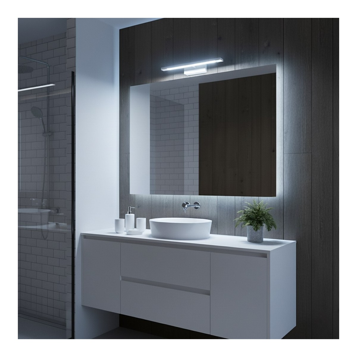 MiLagro ML2037 biały kinkiet LED 40 cm