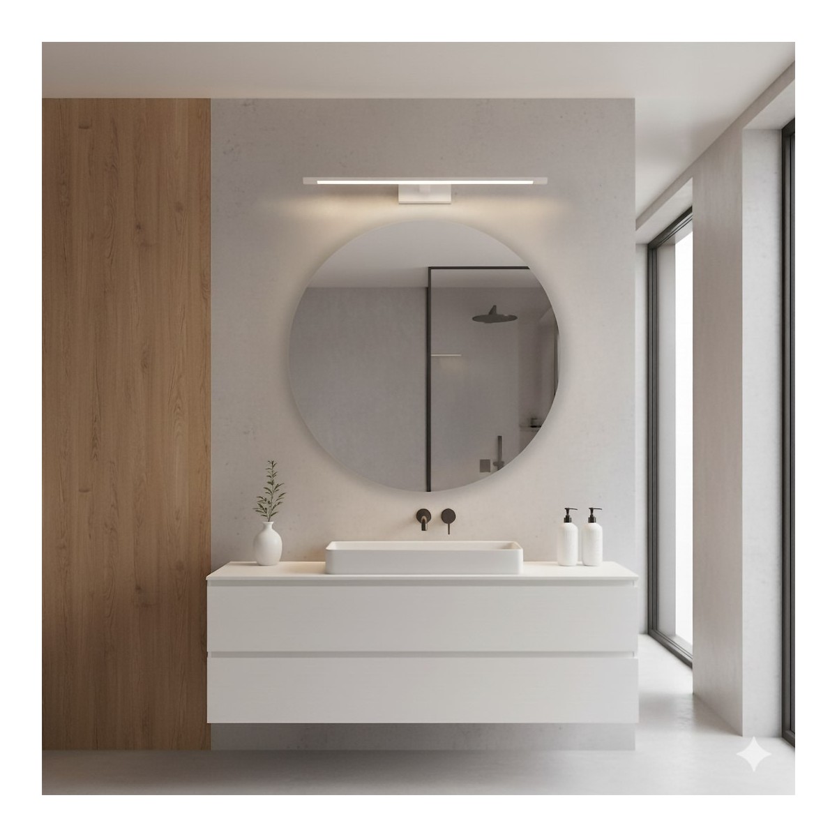 MiLagro ML2038 biały kinkiet LED 60 cm
