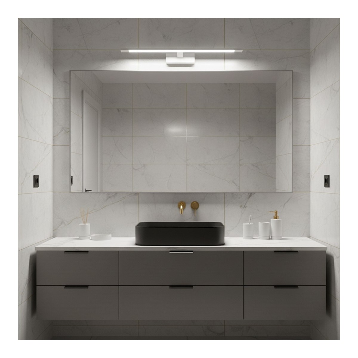MiLagro ML2038 biały kinkiet LED 60 cm