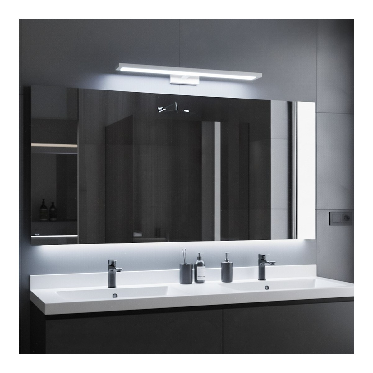 MiLagro ML2038 biały kinkiet LED 60 cm