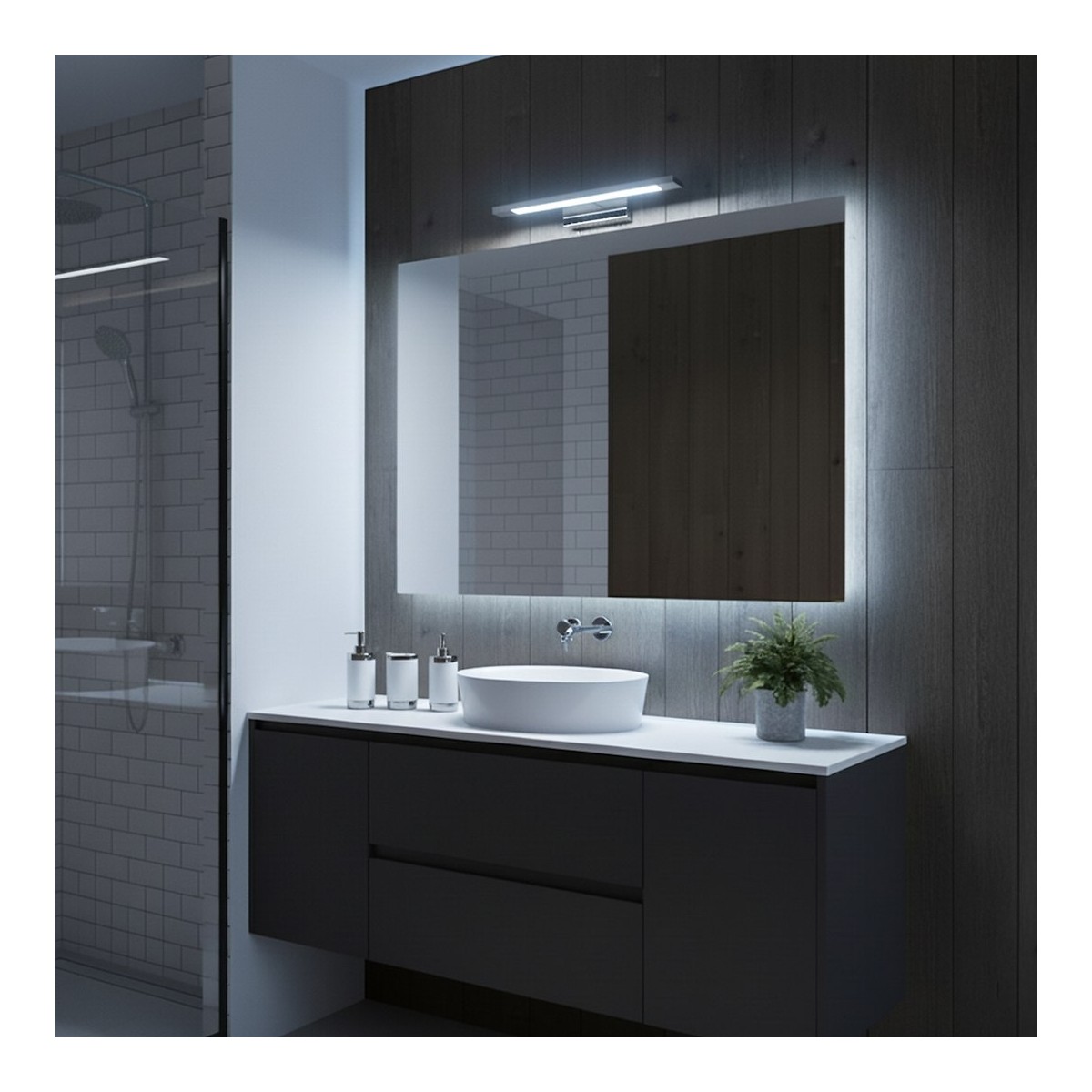 MiLagro ML2039 kinkiet chrom LED 40 cm