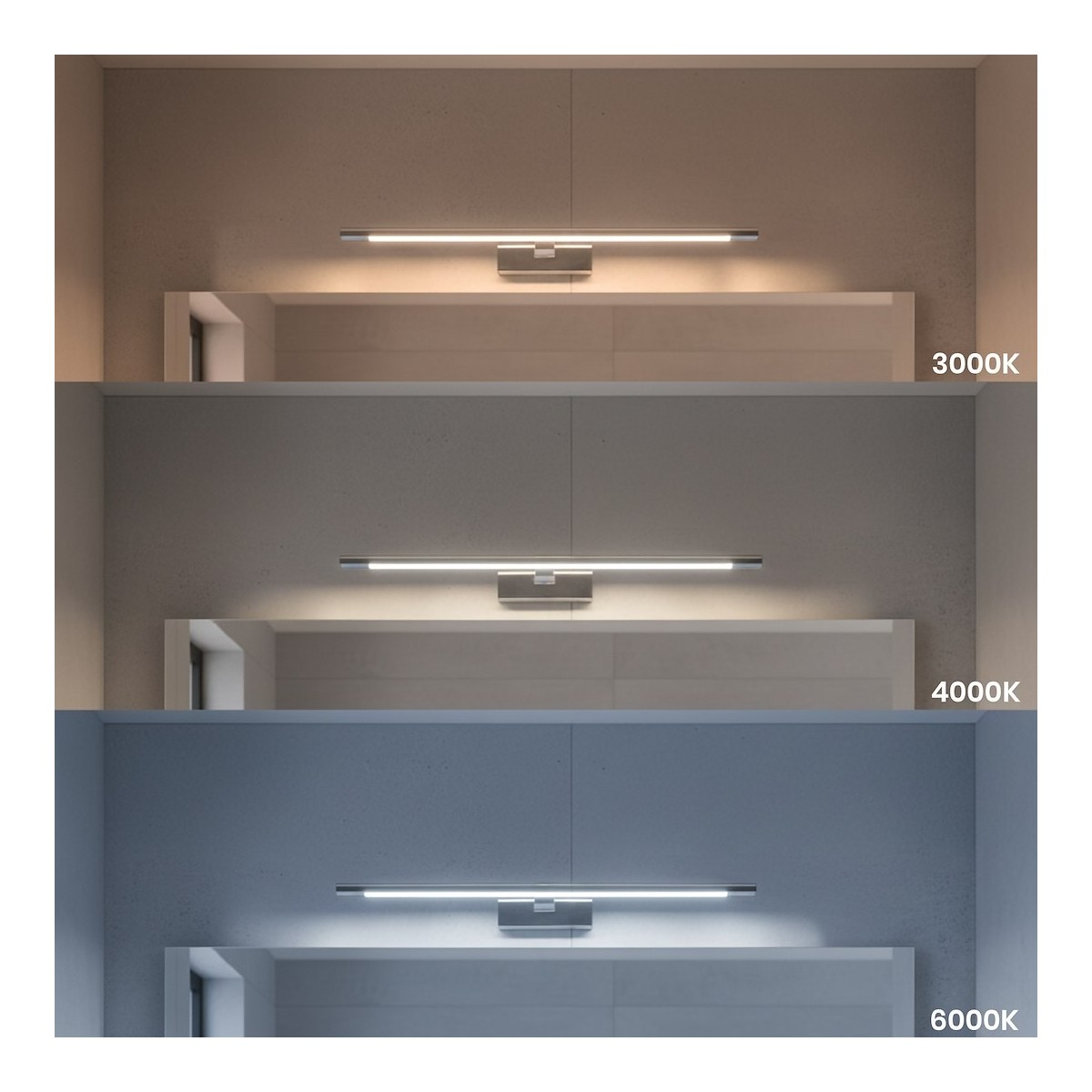 MiLagro ML2040 kinkiet chrom LED 60 cm