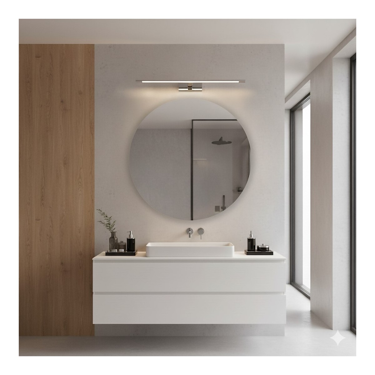 MiLagro ML2040 kinkiet chrom LED 60 cm