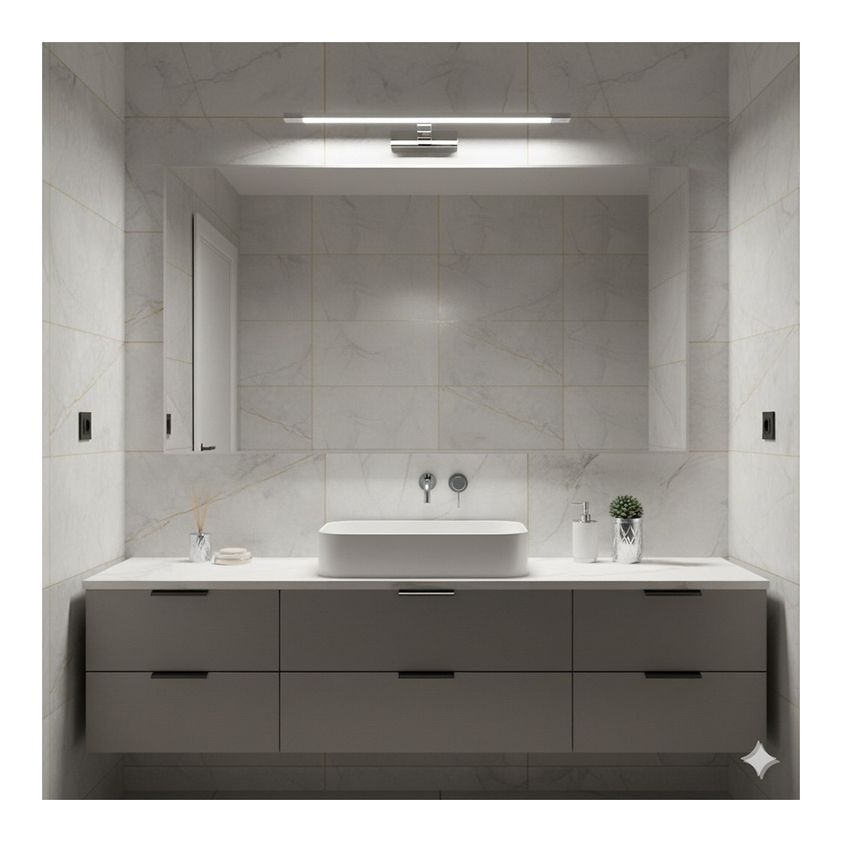 MiLagro ML2040 kinkiet chrom LED 60 cm