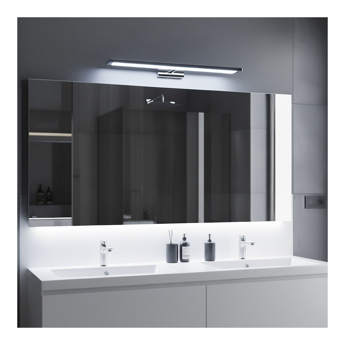 MiLagro ML2040 kinkiet chrom LED 60 cm