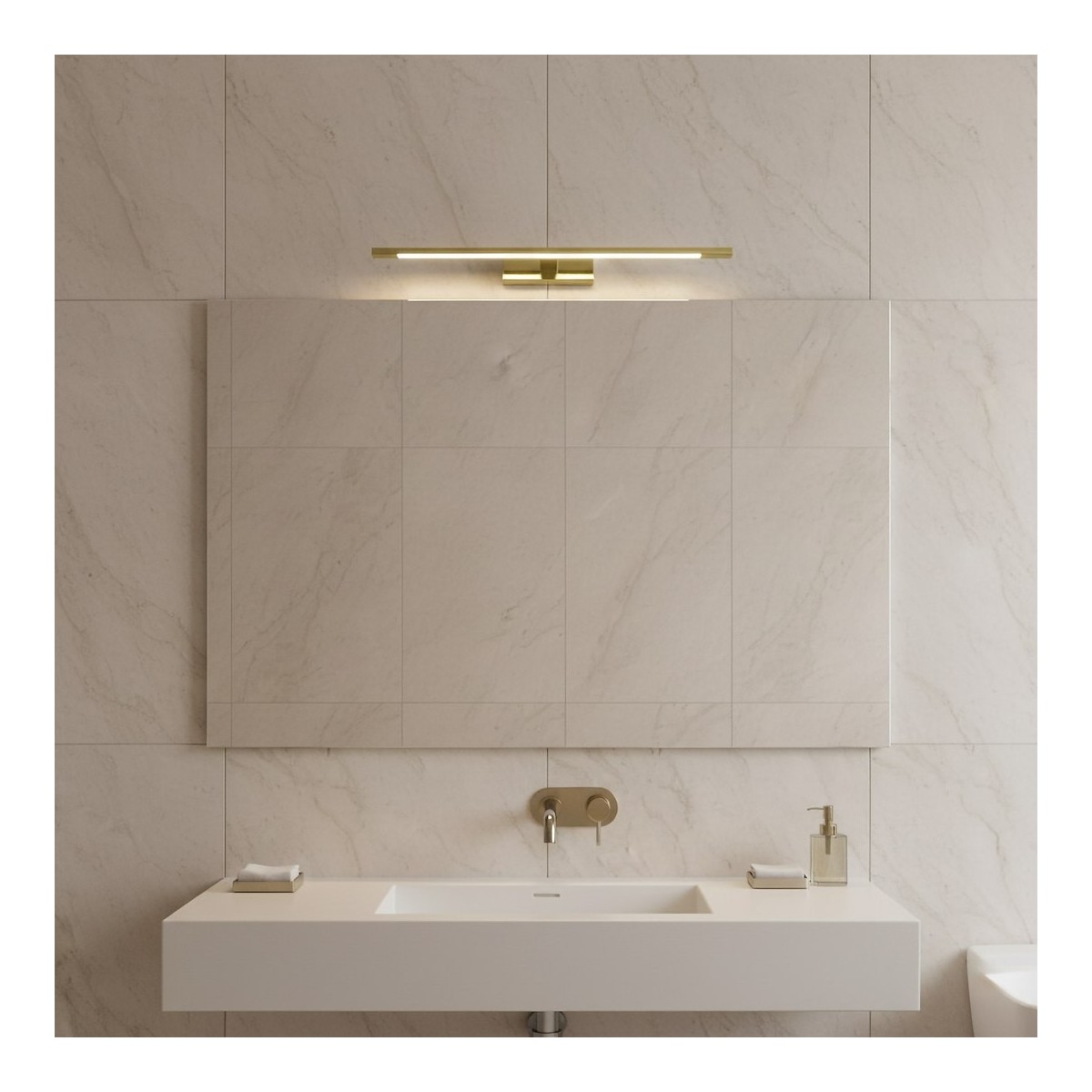 MiLagro ML2042 złoty kinkiet LED 60 cm