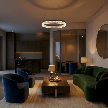 MiLagro ML2240 złota lampa wisząca LED
