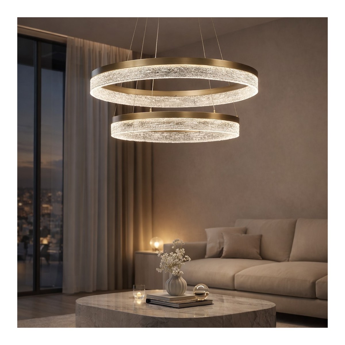 MiLagro ML2241 lampa wisząca LED GOLD