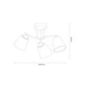 MiLagro ML2257 lampa sufitowa Pafos