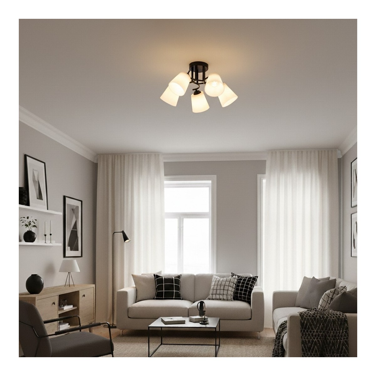 MiLagro ML2258 lampa sufitowa 5xE27
