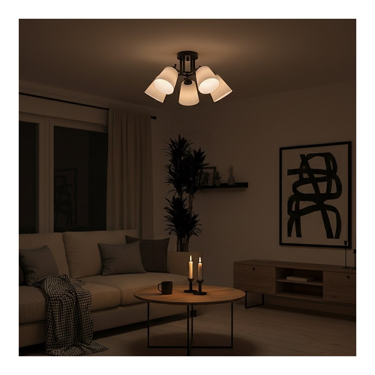 MiLagro ML2258 lampa sufitowa 5xE27